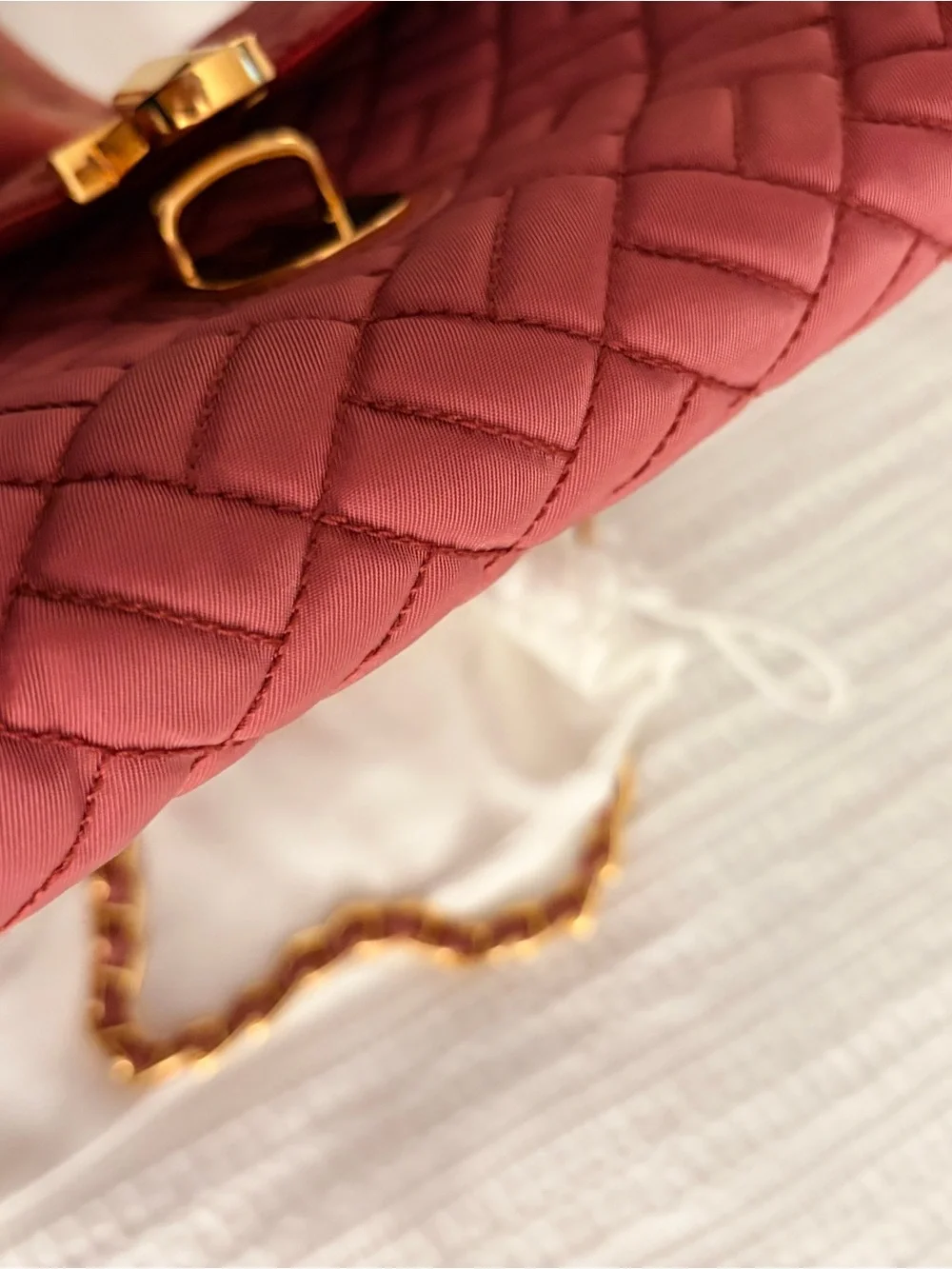 Prada Quilted Crossbody Bag Tessuto Impuntu